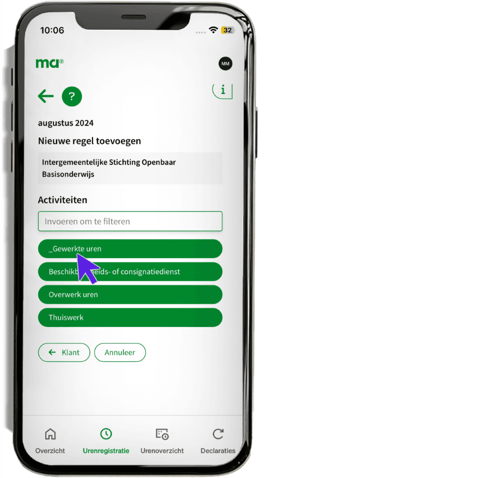 maandagnl handleiding uren professionals uren 4