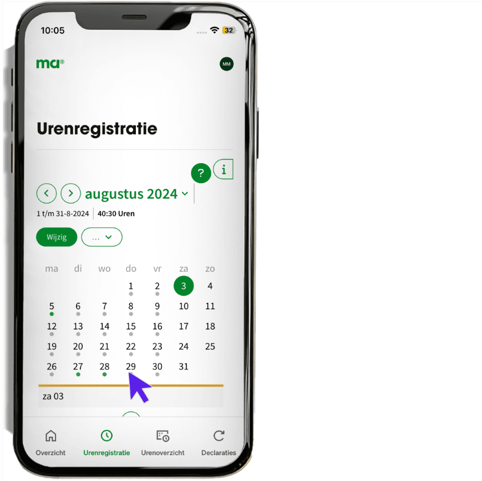 maandagnl handleiding uren professionals uren 22