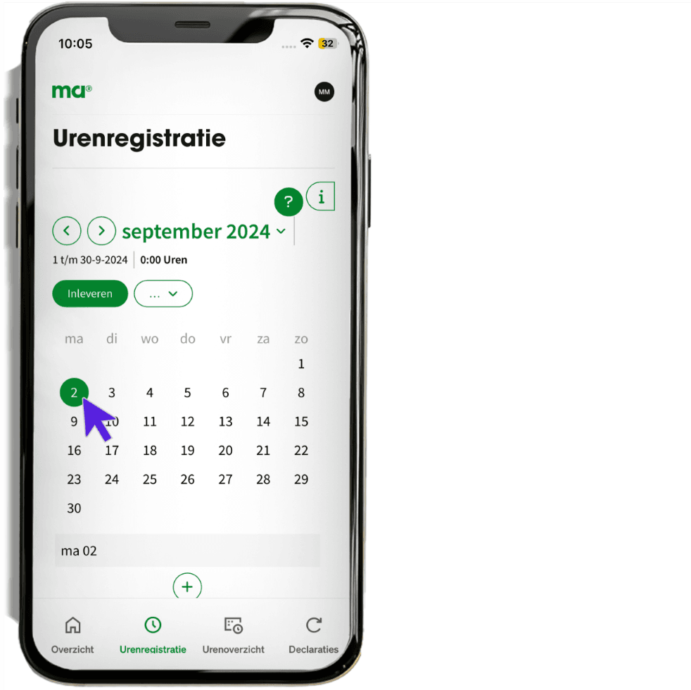 maandagnl handleiding uren professionals uren 1