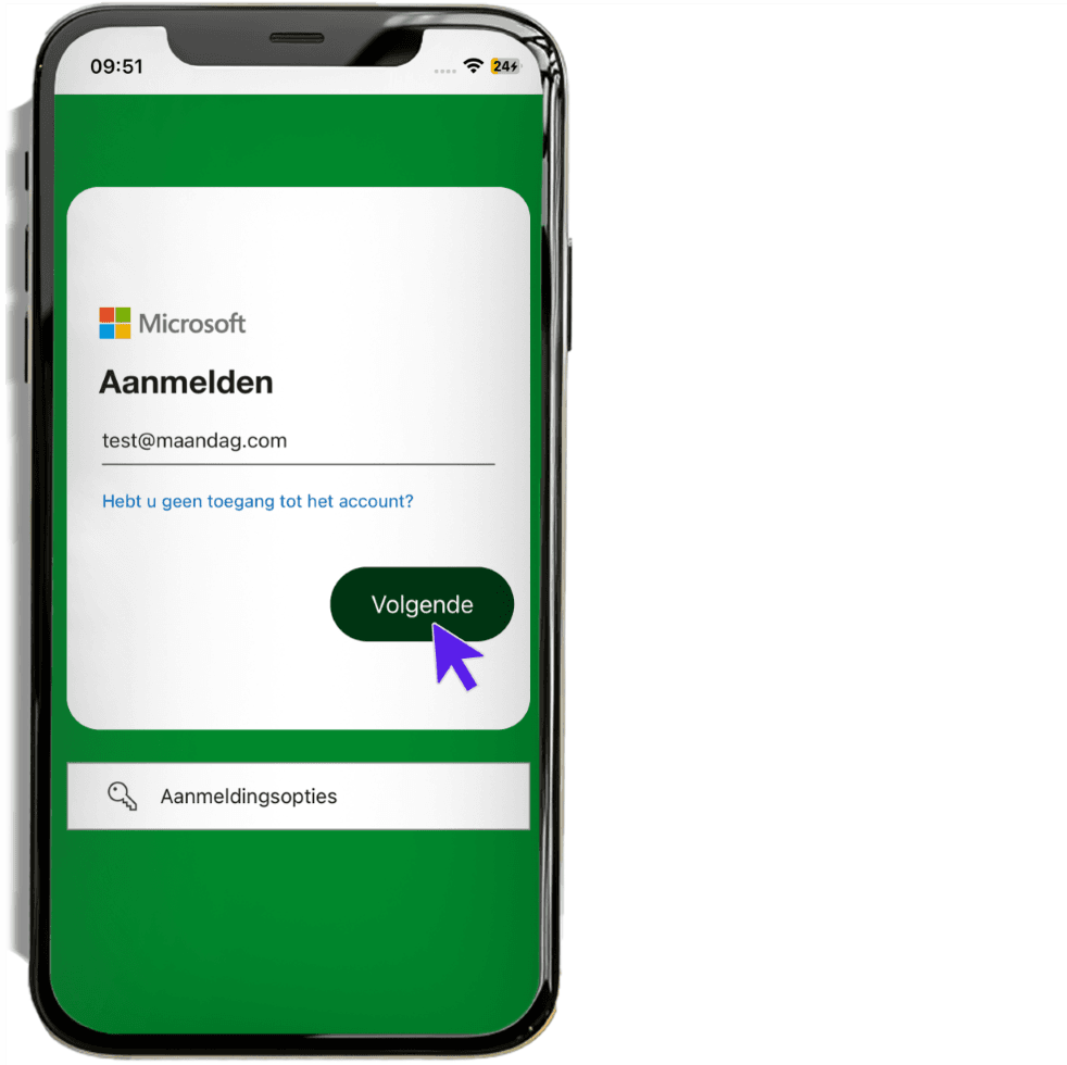 maandagnl handleiding uren professionals inloggen 2