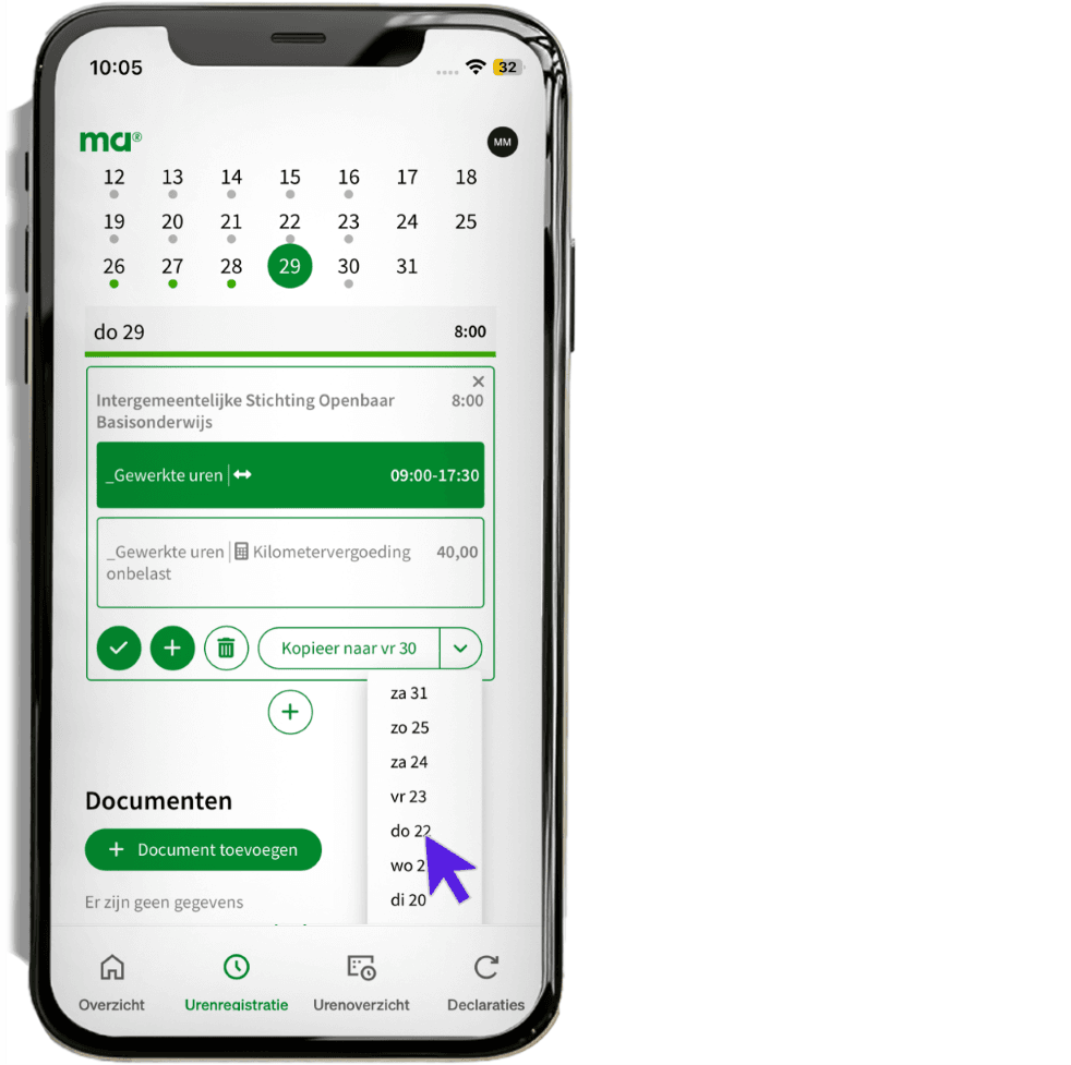 maandagnl handleiding uren professionals uren 10